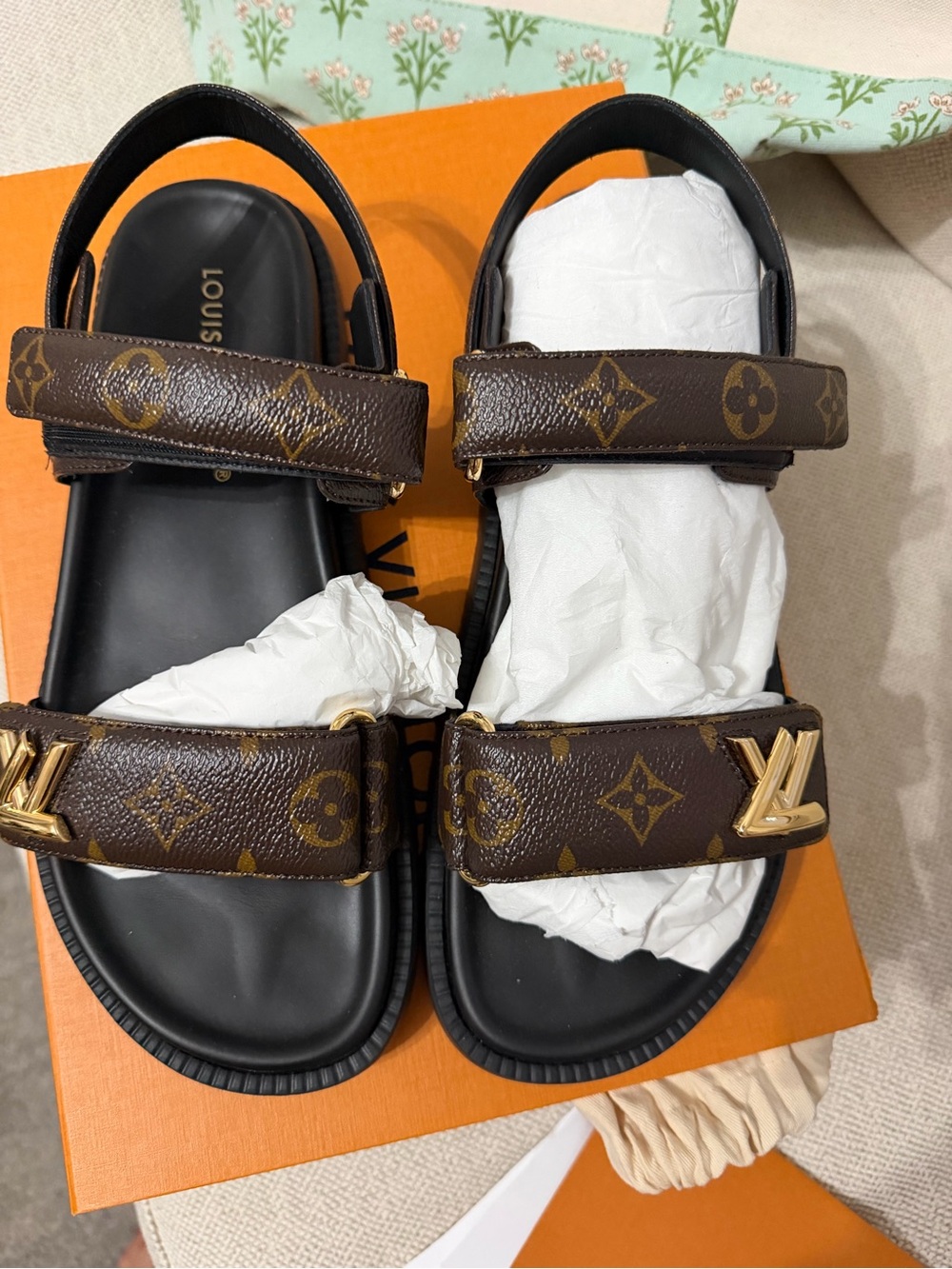 Louis Vuitton Sunset Comfort Flat Sandals - LV Monogram (Size 42 EU) - Picture 2 of 12